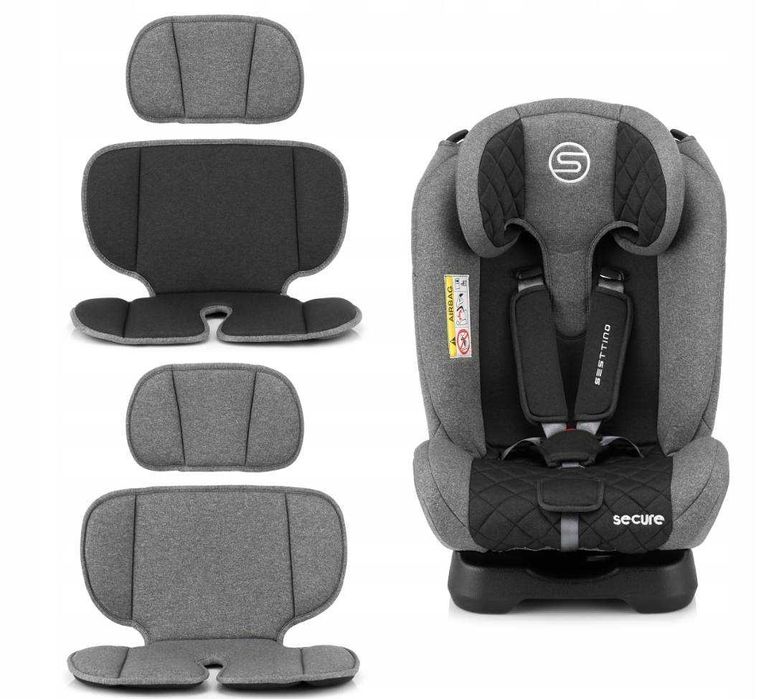 Fotelik Samochodowy Sesttino Secure PRO 0-36kg. 40-150cm.
