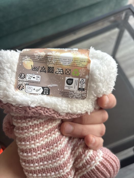 Ciepłe skarpetki antypoślizgowe one size