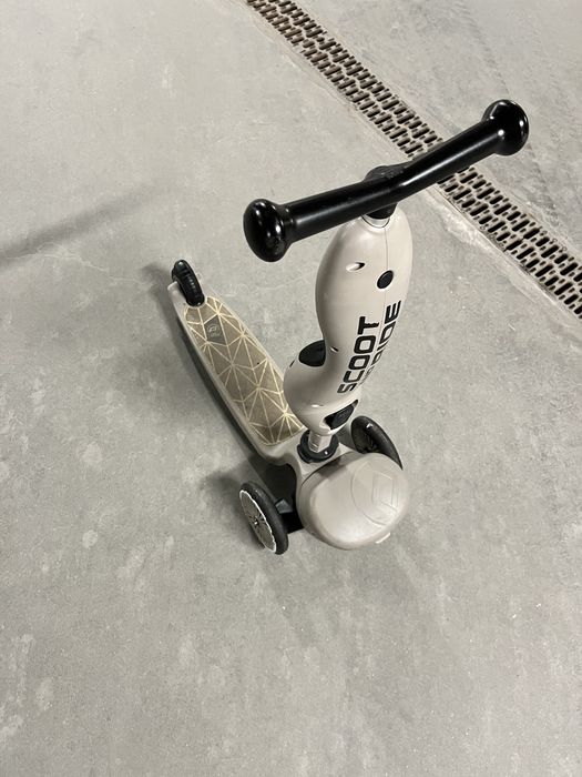 Hulajnoga jezdik 2w1 Scoot and Ride Brown Lines