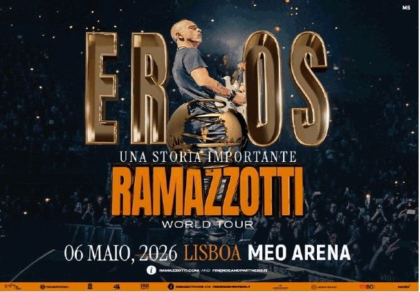 Vendo 2 bilhetes para Eros Ramazotti Altice Arena