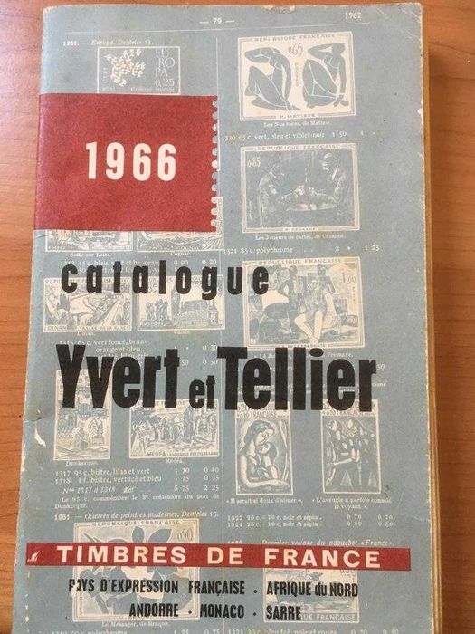 Yvert et Tellier Stamp Catalogs from 1966