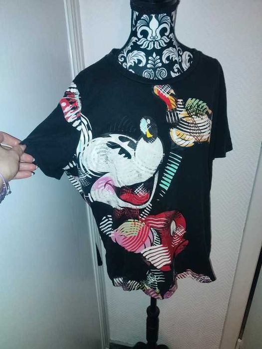 koszulka Desigual  z krótkim rękawem,   Myszka Miki Disneya. rozm. XL