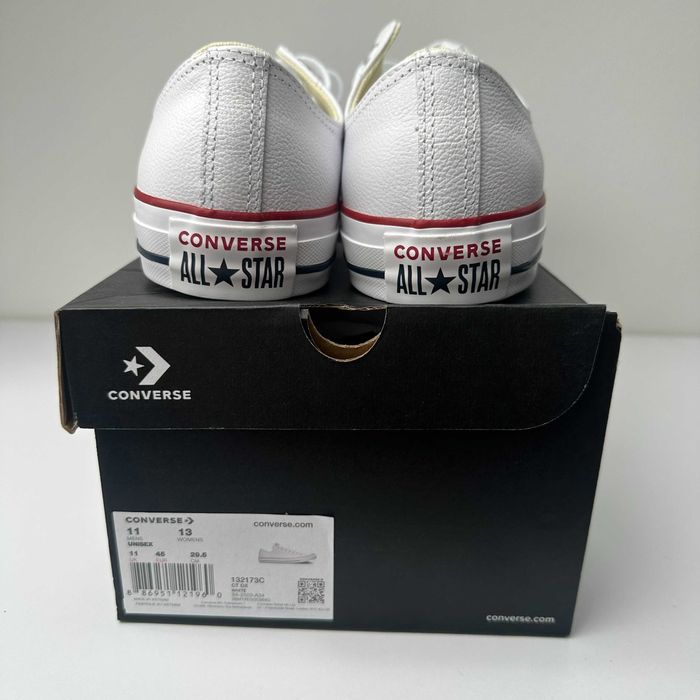 Klasyczne niskie Converse unisex białe r. 45 nowe z opakowaniem