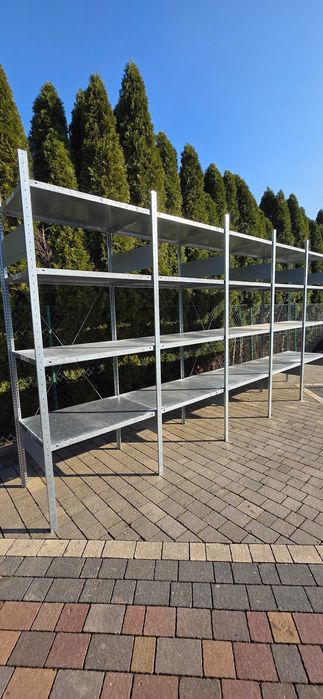 Regały magazynowe z demontażu 70gł x100x200-250cm używany metalowy
