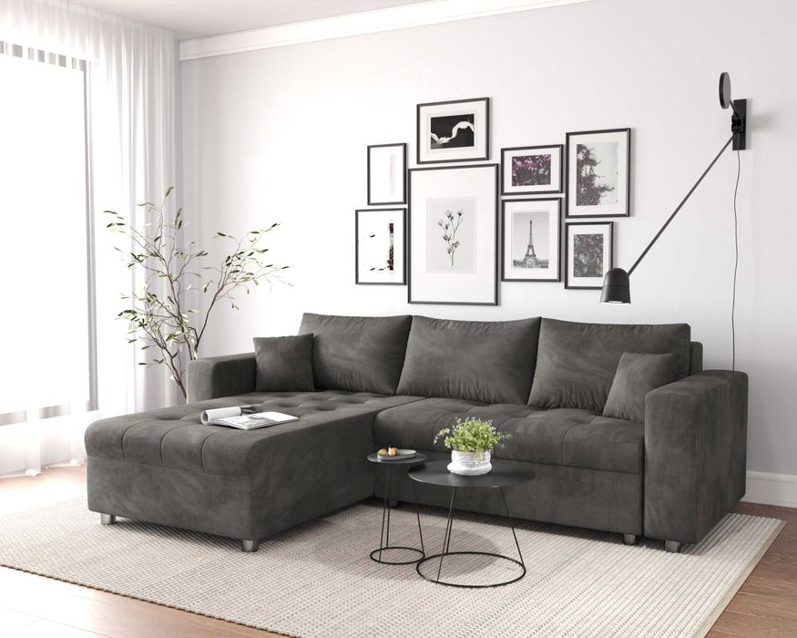 Kanapa narożna MIMOS narożnik Funkcja spania,sprężyny PRODUCENT STYLUX