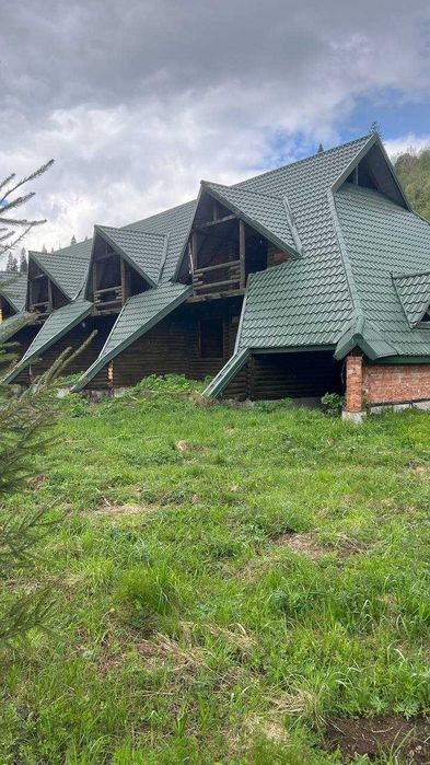 4 спарені котеджі з дерев'яного зрубу в селі Тухля!