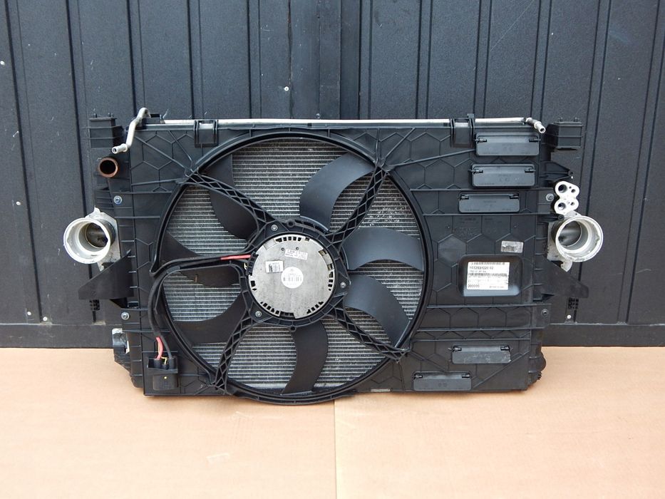 vw t5 lift chłodnica wentylator intercooler 2.0 tdi komplet 7e0121205a
