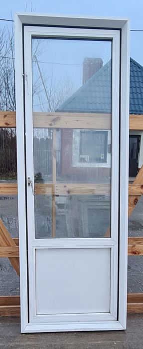OKNO KacprzaK 78X220 Okna Używane Balkonowe PCV Białe Lider Okna OLX