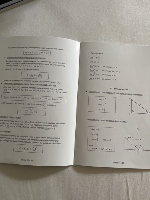 Wybrane wzory matematyczne i fizykochemiczne CKE