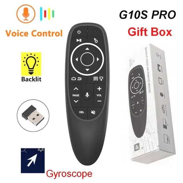 G10S Pro Air Mouse Voice Remote Control 2.4GHz Пульт Gyroscope IR