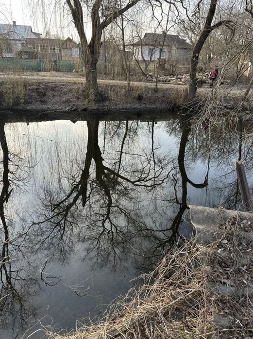 Будинок смт.Ріпки на березі річки