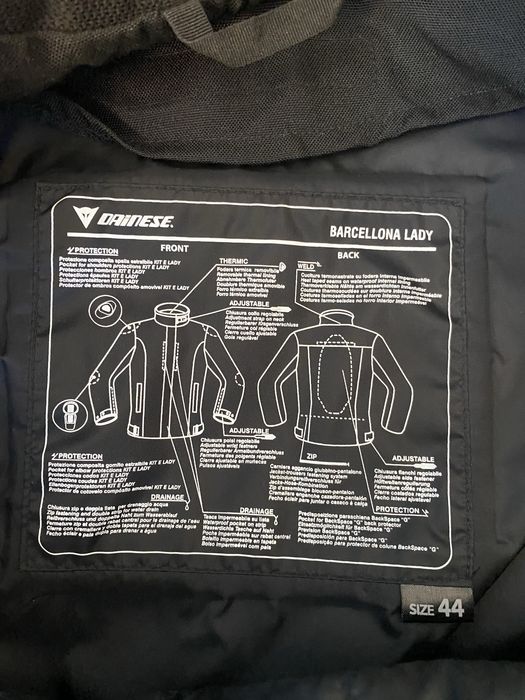 Casaco Dainese Barcellona de senhora com forro e proteccões como Novo