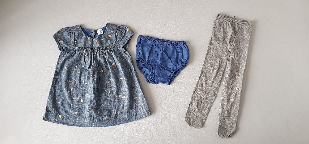 Rozmiar 80/86. GAP STAR SET - Sukienka jeansowa - medium wash