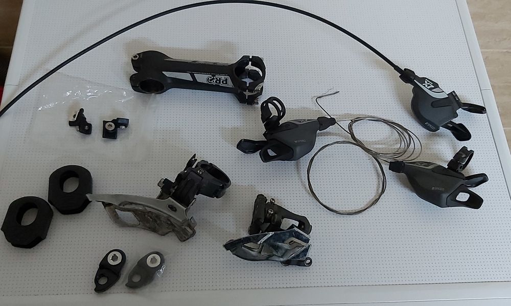 Material BTT, Sram, shimano