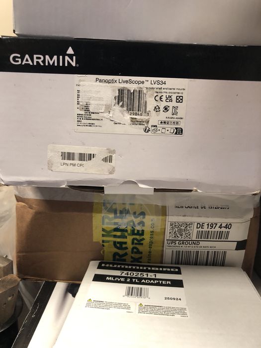 Garmin Panoptix LVS 34+ GLS 10.Можливо датчик окремо.