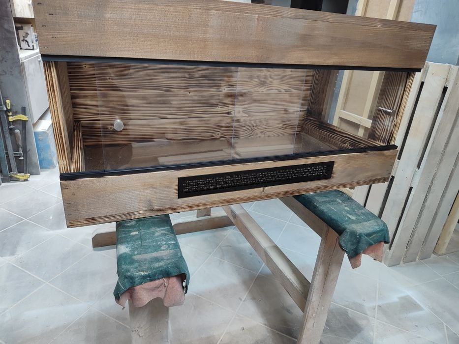 terrarium drewniane agama wąż gekon lamparci