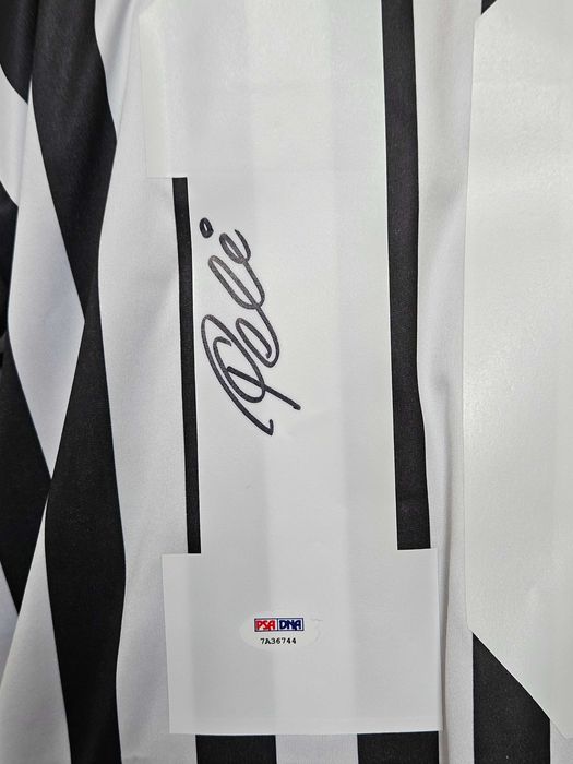 ! AUTOGRAF PELE 3x MŚ Santos koszulka z autografem RAMA 2 Certyfikaty