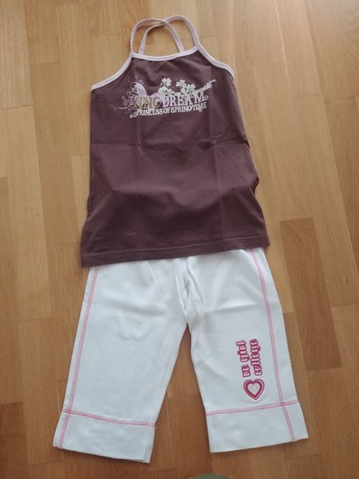 Zestaw ubrań dla dziewczynki rozmiar 128