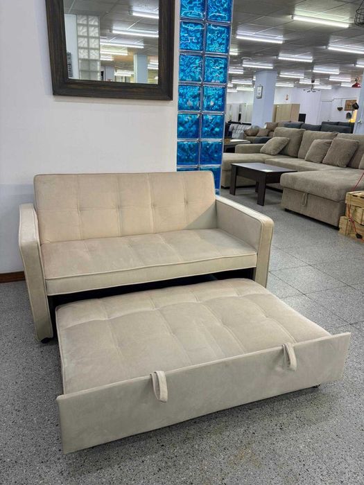 Sofá cama cor bege - entrega gratuita