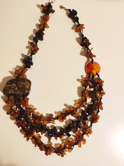 Naszyjnik z bursztynu bałtyckiego