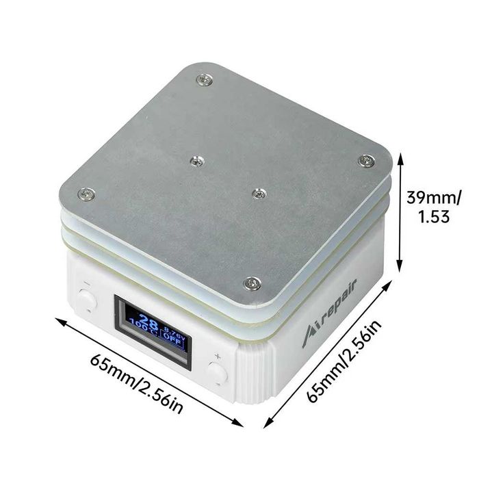 Podgrzewacz lutownica mini płyta grzewcza naprawa AIREPAIR HP-65M 65W