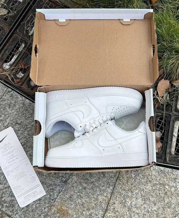 Nike Air Force 1 One All White 38