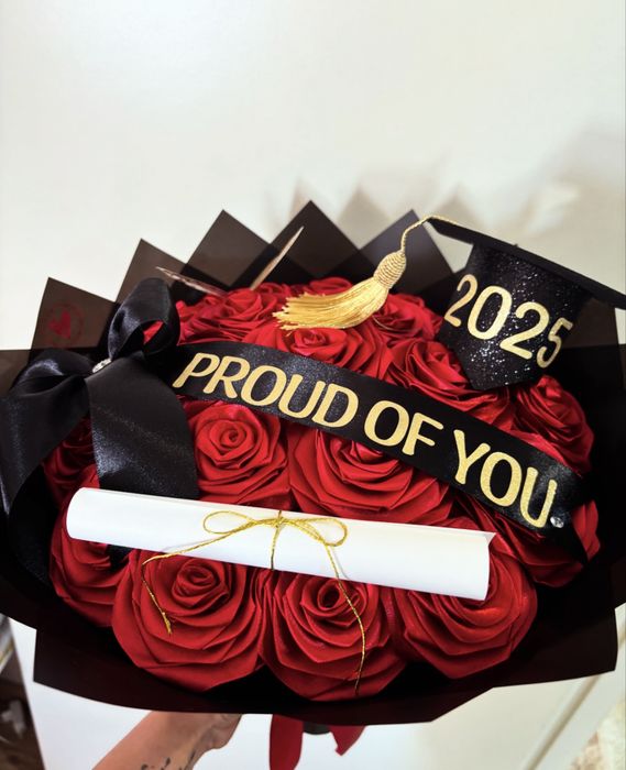 Buque de rosas eternas