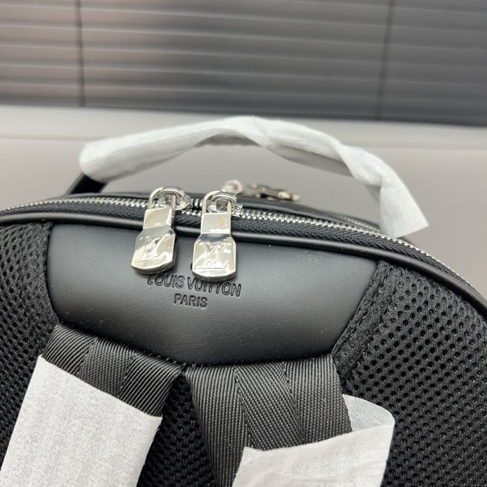 LOUIS VUITTON кожаный рюкзак портфель мужской ранец кожа оригинал