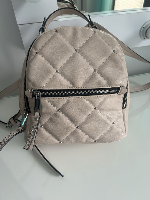 Plecak Zara bezowy beż kremowy