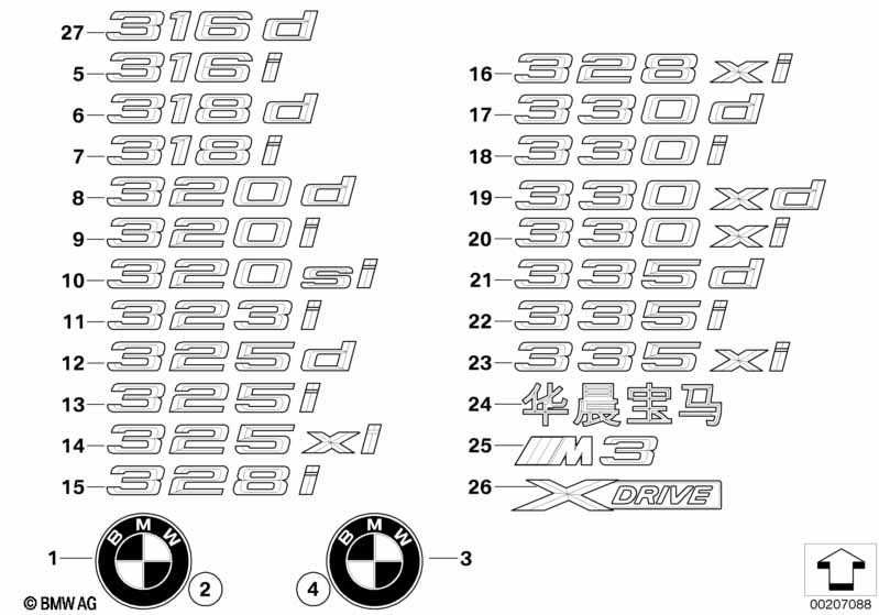 Napis X DRIVE prawy BMW Seria: 3' Seria: 5 Seria: 6 nr. mag 1/153