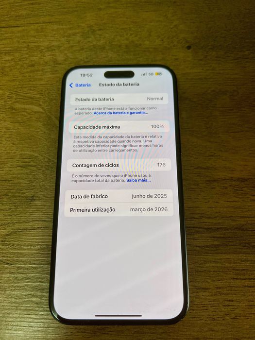 iPhone 16 Plus 128GB Preto – 100% Bateria – Novo -Garantia até 2027