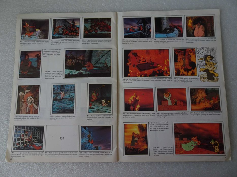 Caderneta de cromos Robin Hood Panini (faltam 4 cromos)