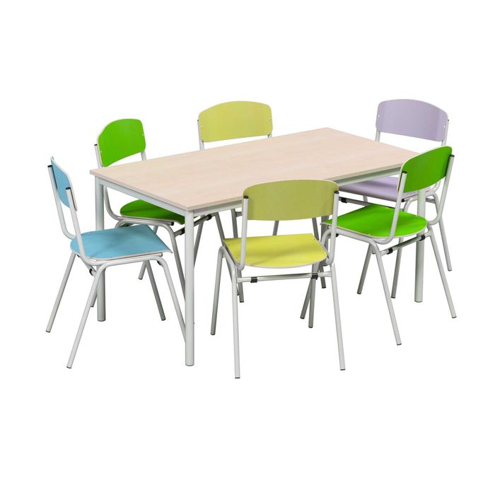 Стілець ISO №6, з покриттям фанери пластиком HPL