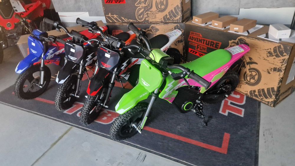 MRF eJOY Pit Bike motorek elektryczny cross quad zabawka nowy 350W