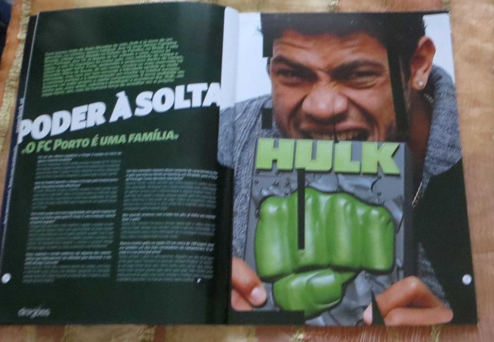 Revista Dragões Especial Hulk O FCP é a minha família Nº 278 de 2008