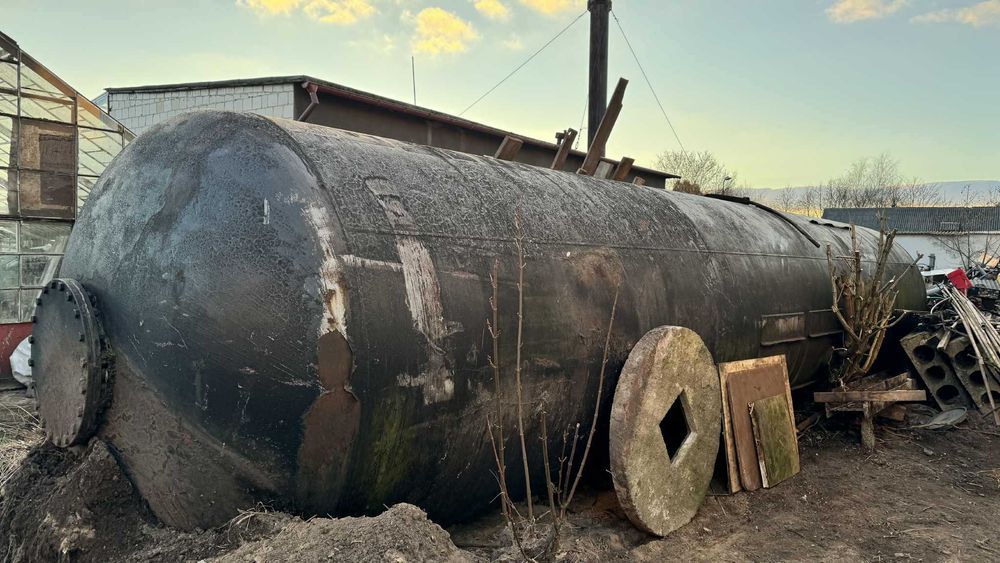 Zbiornik stalowy 34m3 - 34000l z wewnętrzną powłoką gumową