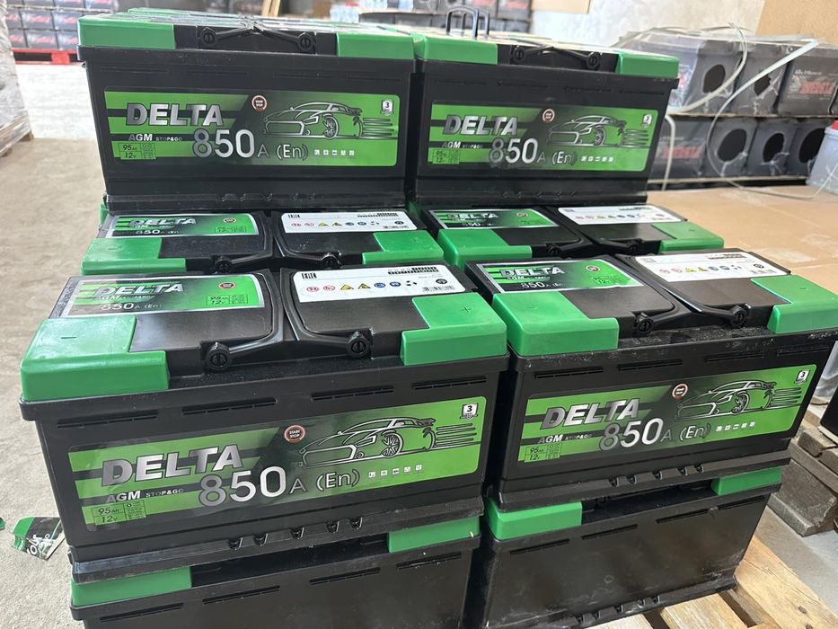 Аккумулятор DELTA AGM (оригиналы) для Renault, Nissan, Volkswagen..