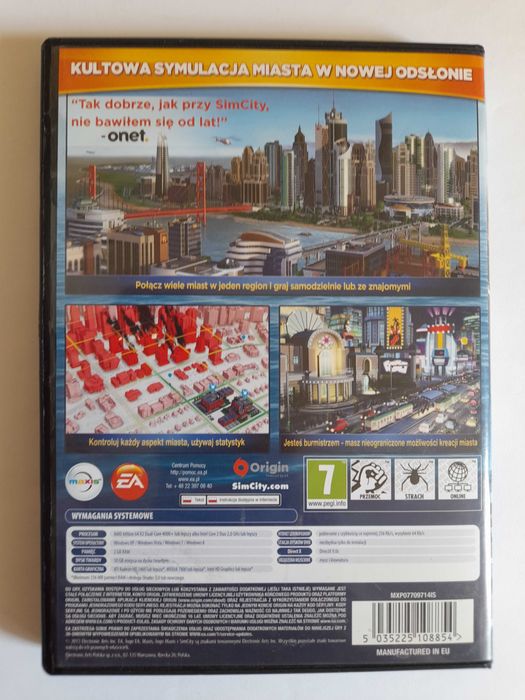 SimCity (PC) Pudełko PC