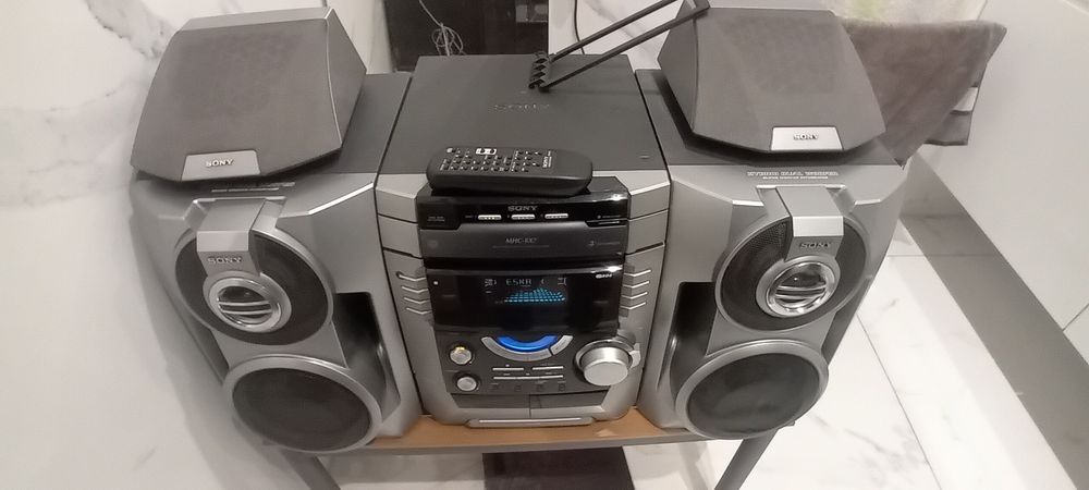 Mocna wieża Sony MHC-BX7 pilot, satelity surround