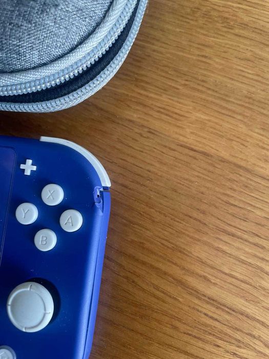 Nintendo Switch Lite Blue przerobiona + karta 32GB, futerał