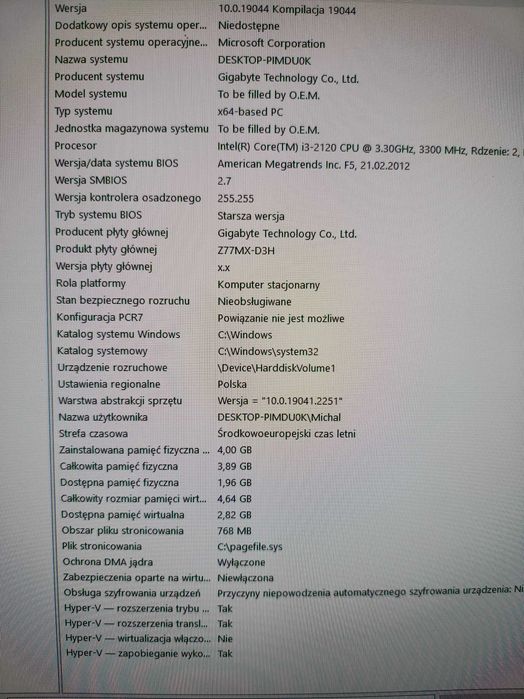 PC  komputer stacjonarny składak i3, 4GB,  Radeon HD 5570 GPU