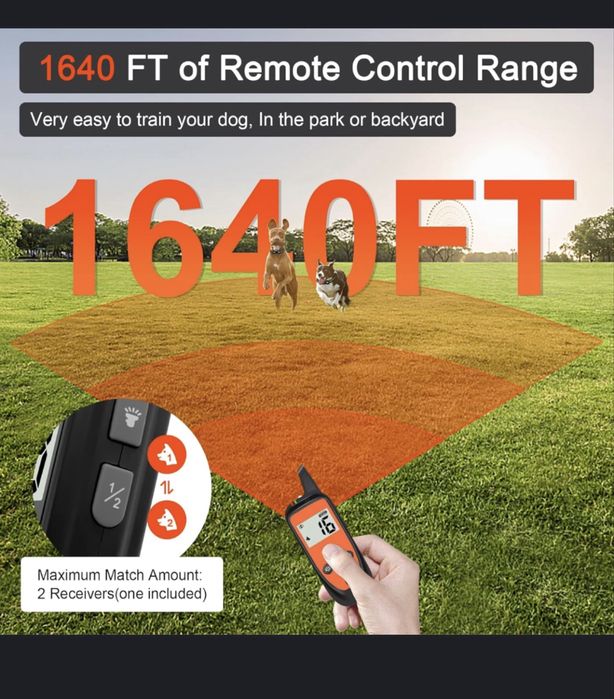 Нашийник для дресирування собак IHPUKIDI з дистанційним керуванням