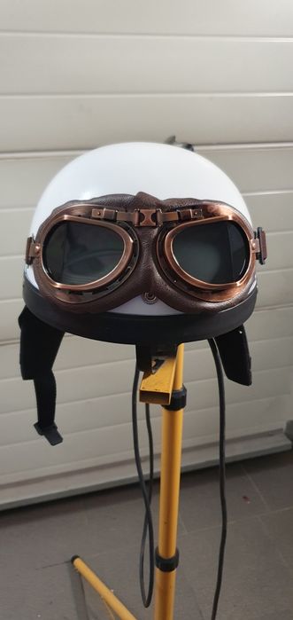 Kask orzeszek gogle