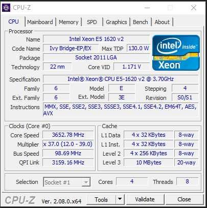 Workstation Dell Precision T3610 Intel Xeon 32Gb RAM