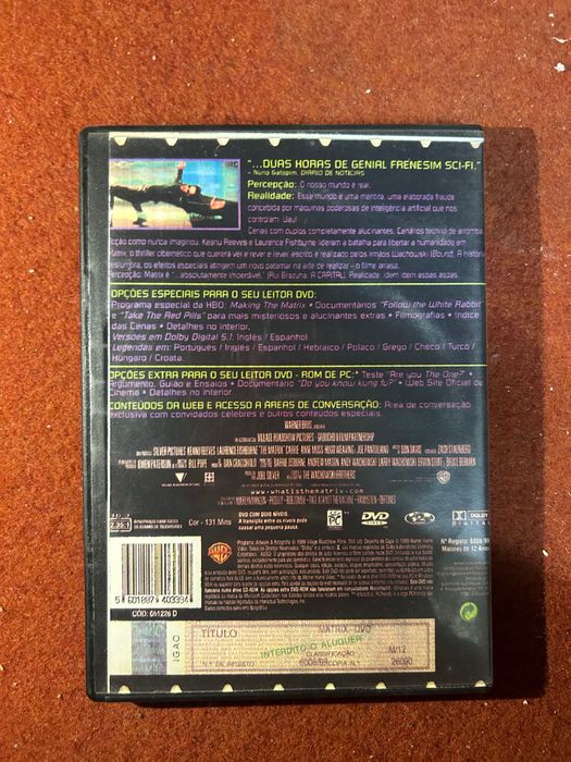 Dvd do Filme Matrix