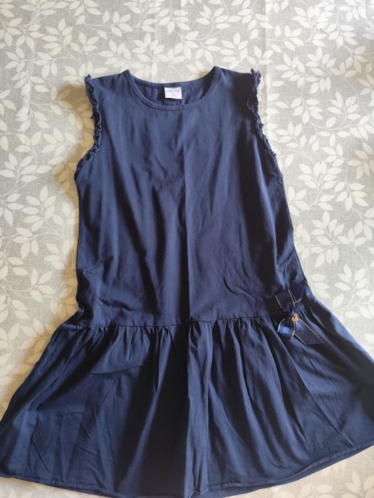Vestido menina 10 anos ativo em tons azul escuro
