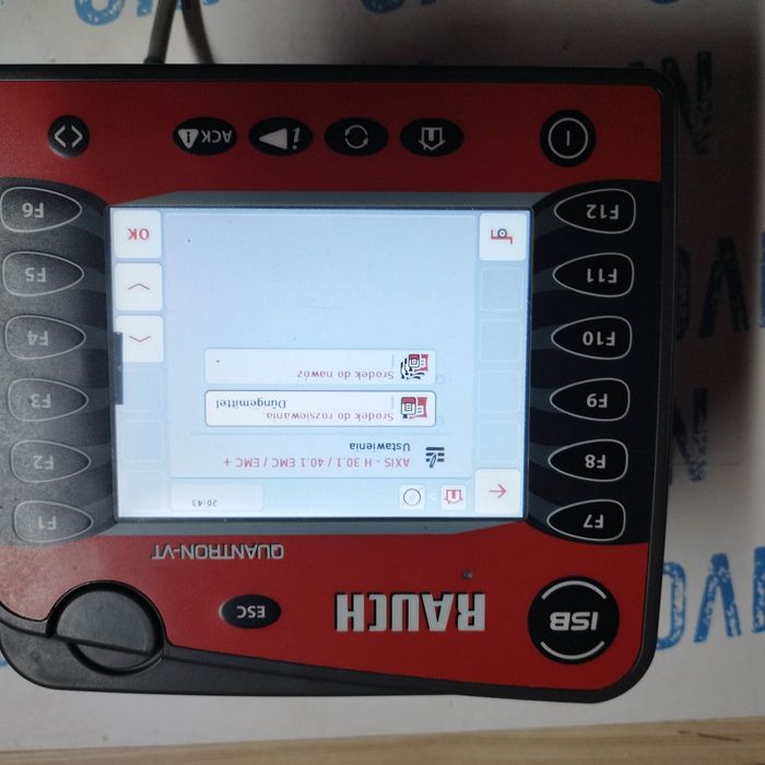 Sterownik komputer rozsiewacz Kuhn Rauch Isobus Quantron VT