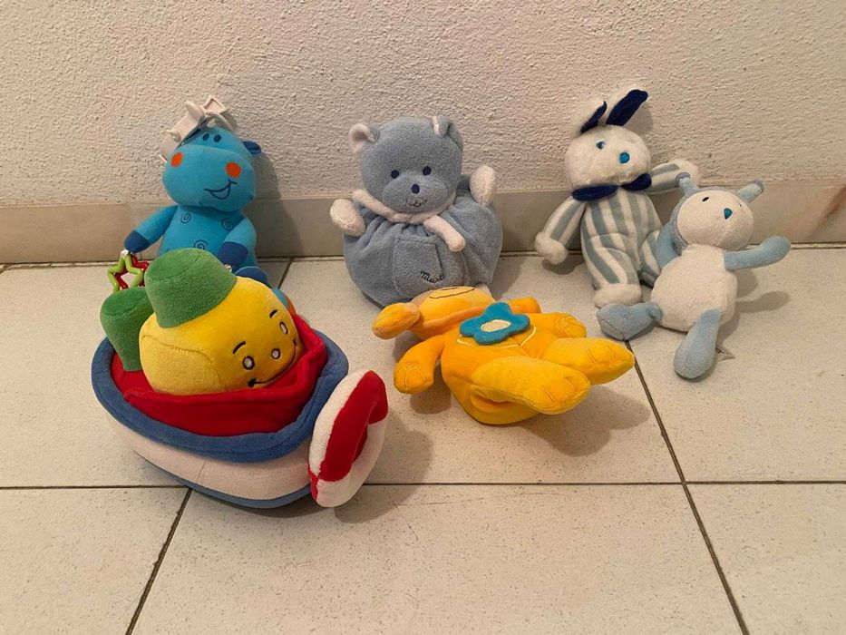 Peluches, conjunto de 6