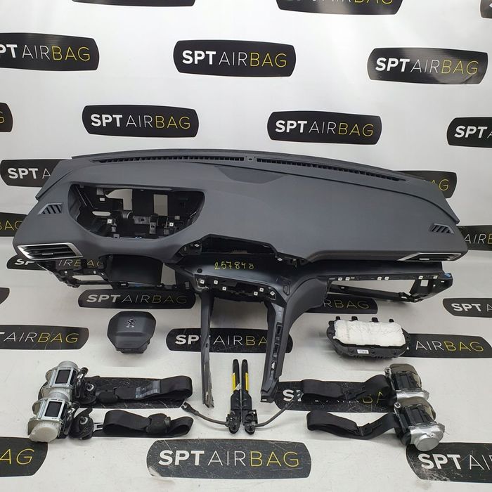 PEUGEOT 3008 5008 II GT NITKA DESKA ROZDZIELCZA KONSOLA KOKPIT PULPIT PODUSZKI AIRBAG AIR BAG PASY KIT SET