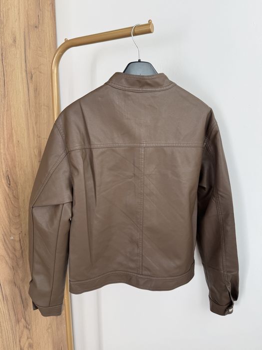 Kurtka damska ekoskóra czekoladowa M